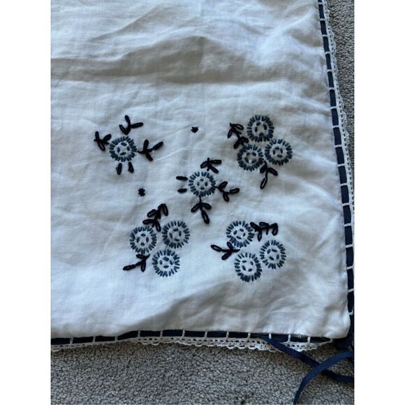 NWOT Ralph lauren Cote D’Azure white linen embroidered accent pillow case 20” x - Picture 4 of 6